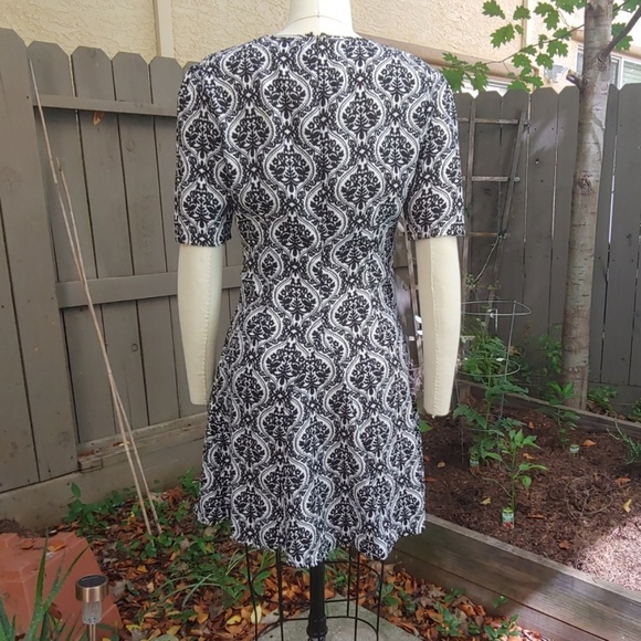 RETRO funky Fashion Union print dress size XS - Picture 3 of 8
